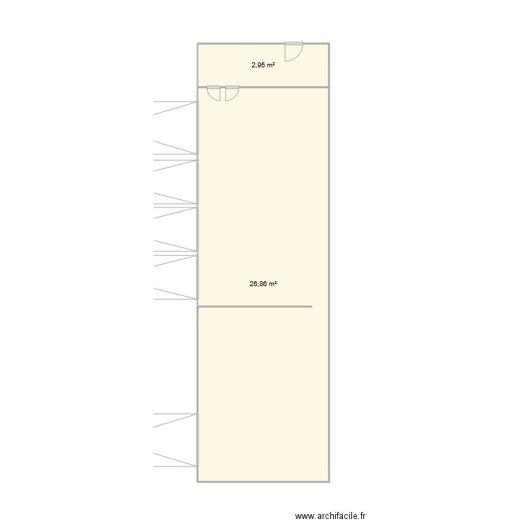 DOSSIER PRO. Plan de 2 pièces et 30 m2