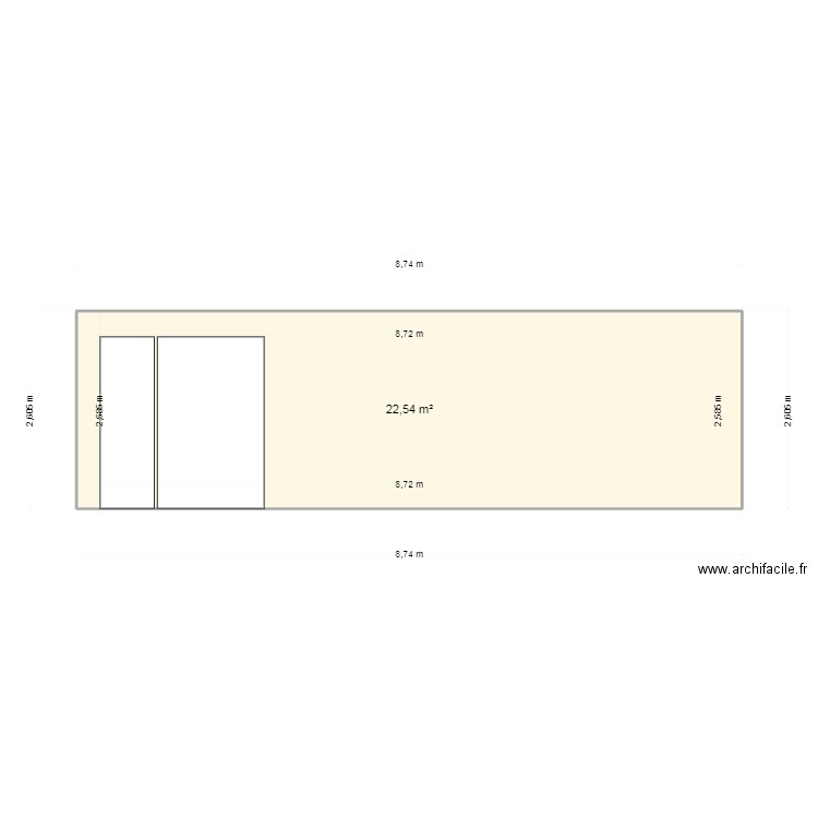 FACADE ARRIÈRE. Plan de 0 pièce et 0 m2