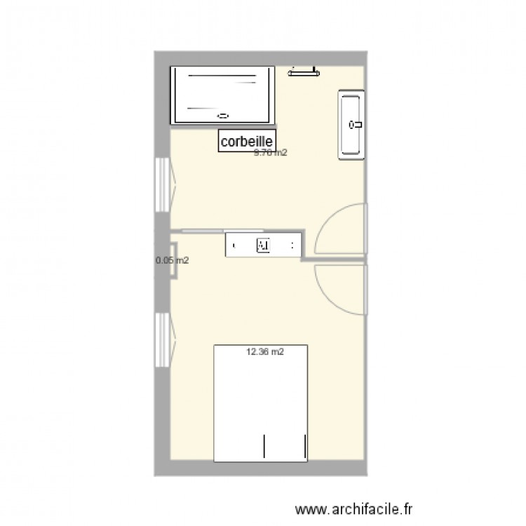 salle de bains 2. Plan de 0 pièce et 0 m2