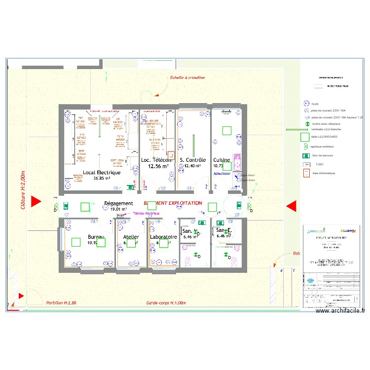 METHYCENTRE local exploitation. Plan de 0 pièce et 0 m2