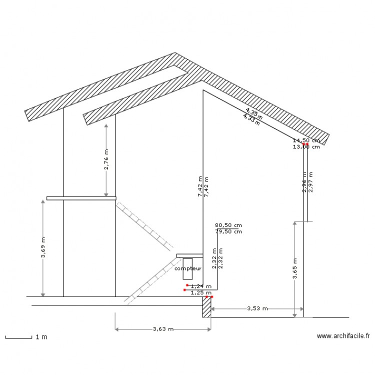 compteur elect. Plan de 0 pièce et 0 m2