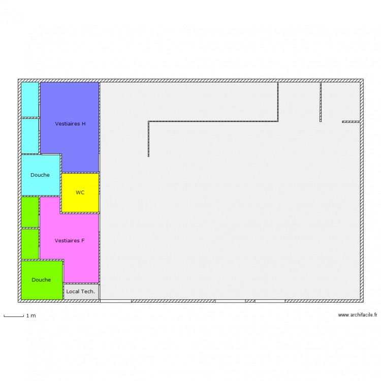 Salle de sport RDC spécimen. Plan de 0 pièce et 0 m2