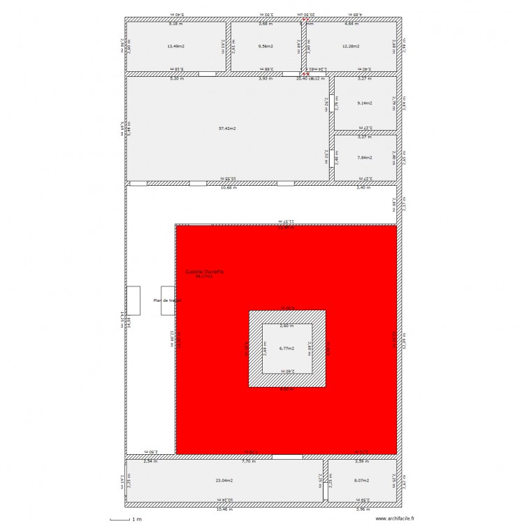 Projet Cuisine. Plan de 0 pièce et 0 m2