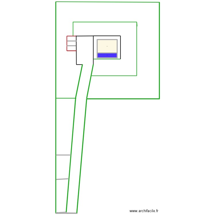 becaniere. Plan de 3 pièces et 119 m2