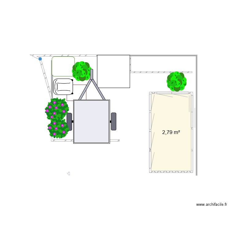 serre. Plan de 0 pièce et 0 m2