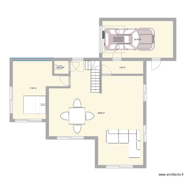 RDC + étage du 24/03. Plan de 0 pièce et 0 m2