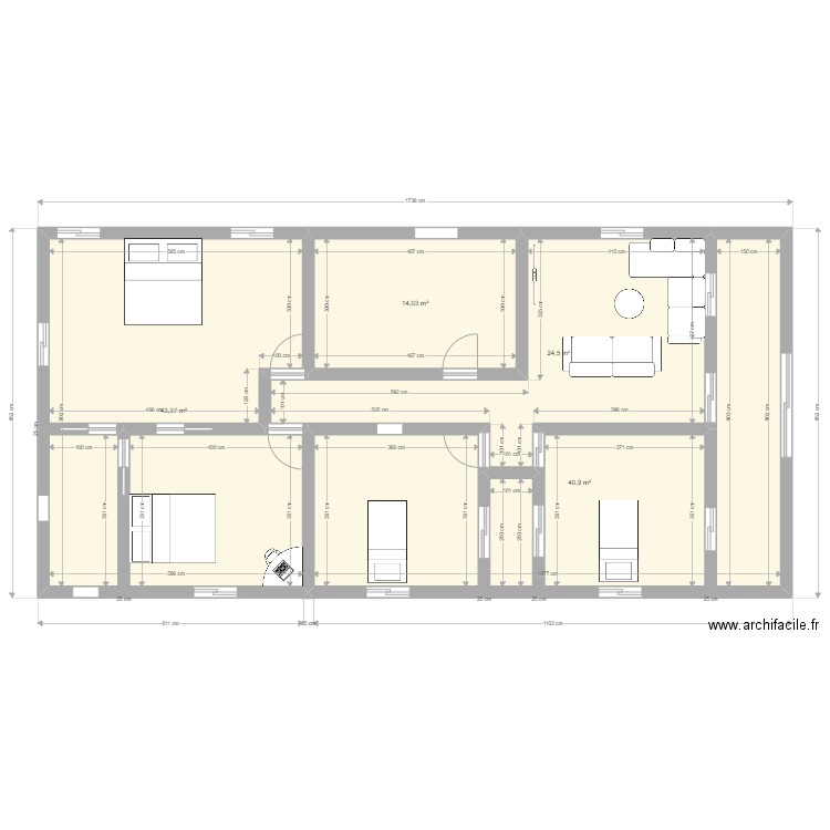 Plan B Maison - Plan 4 Pièces 123 M2 Dessiné Par Makafui