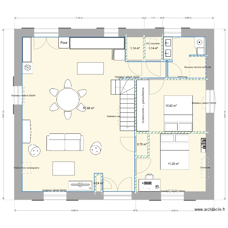 LE GRILLON. Plan de 0 pièce et 0 m2