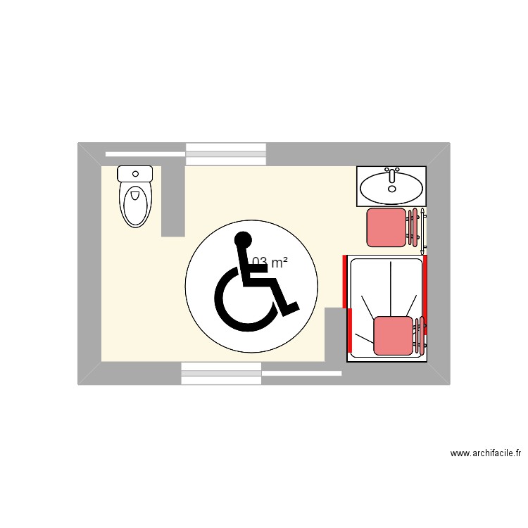 Salle de Bain plan . Plan de 0 pièce et 0 m2