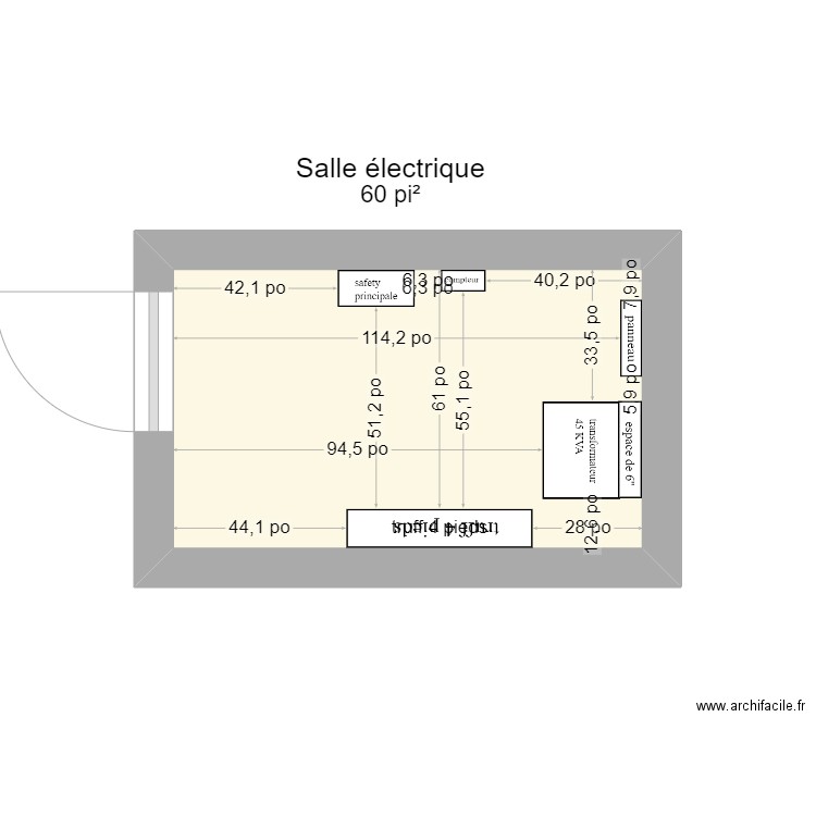 Société de l'autisme. Plan de 0 pièce et 0 m2