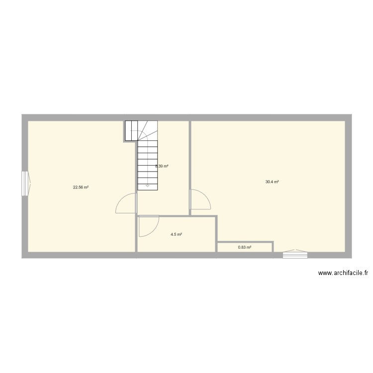 CERISIERS ETAGE. Plan de 0 pièce et 0 m2