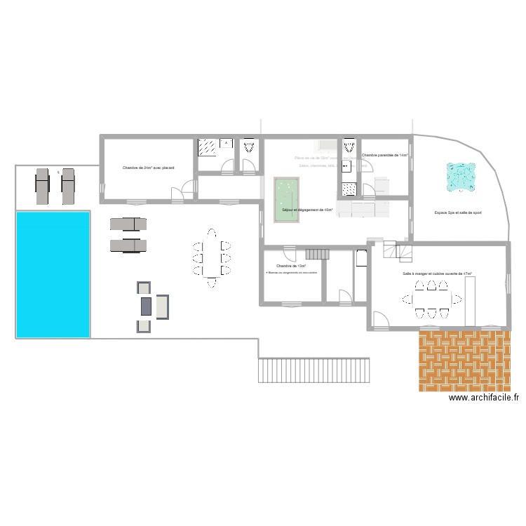 Plan ref : 103 - maison principal . Plan de 0 pièce et 0 m2