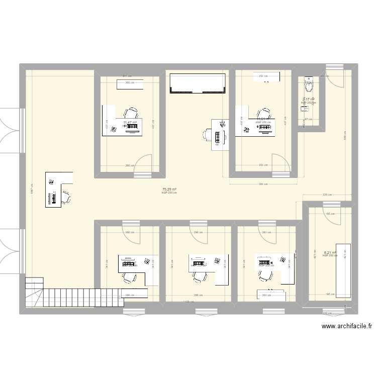 BUREAUX. Plan de 0 pièce et 0 m2