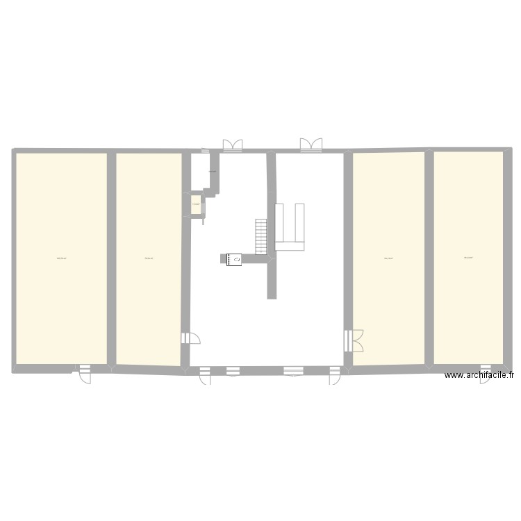 maison. Plan de 6 pièces et 350 m2