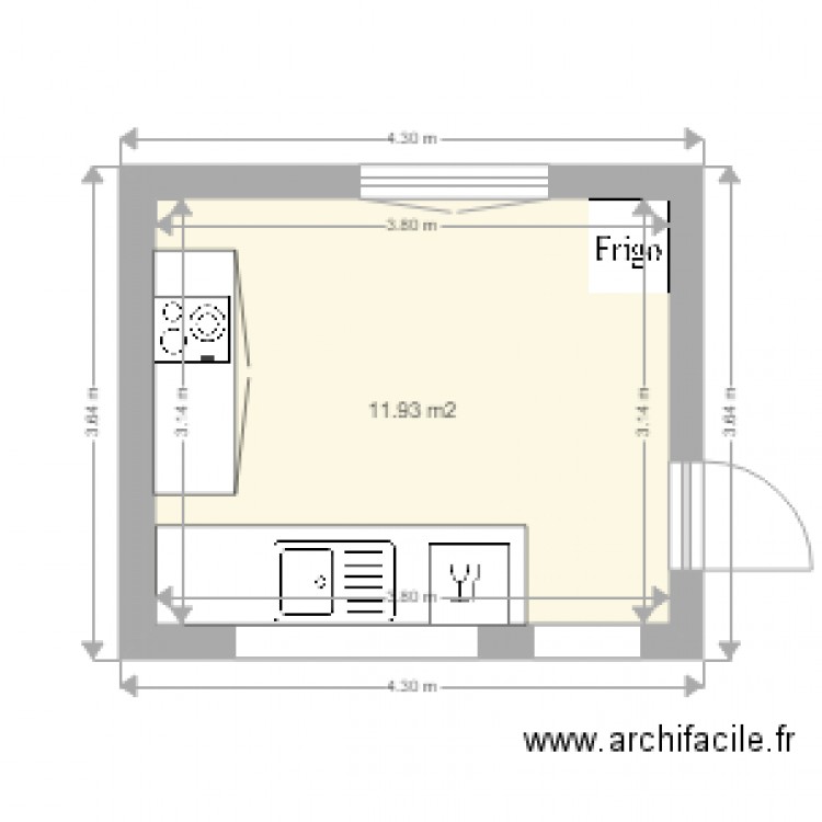 cuisine. Plan de 0 pièce et 0 m2