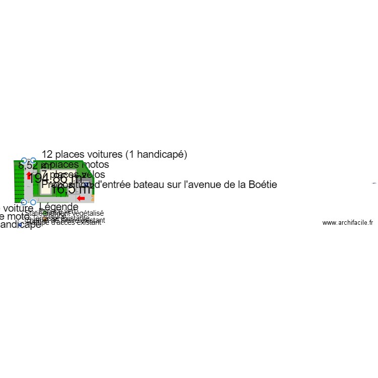 N°1 BIS : 14 PLACES MAISON DE SANTE. Plan de 2 pièces et 211 m2