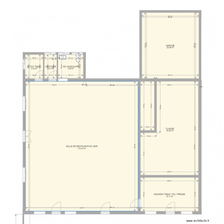 plan de masse tabac. Plan de 0 pièce et 0 m2