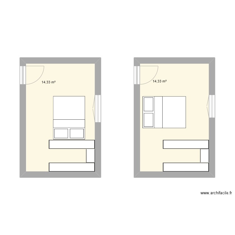 Chambre parentale Prigonrieux. Plan de 0 pièce et 0 m2