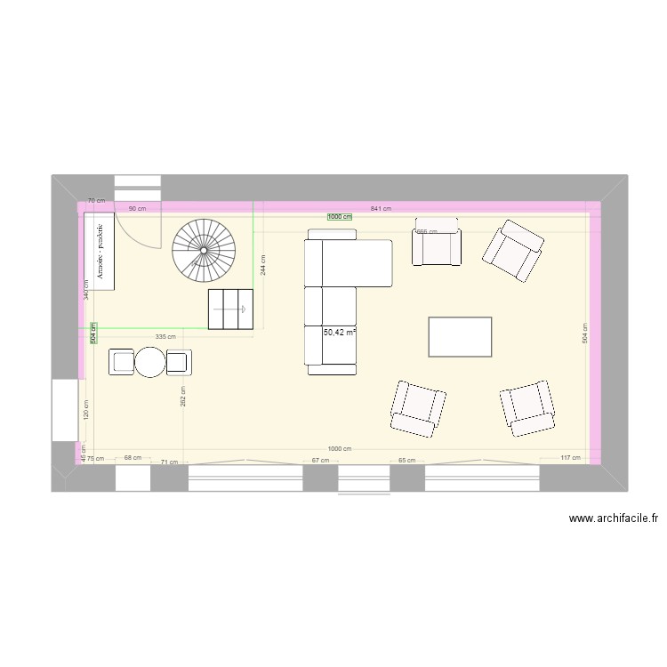 SALON. Plan de 0 pièce et 0 m2