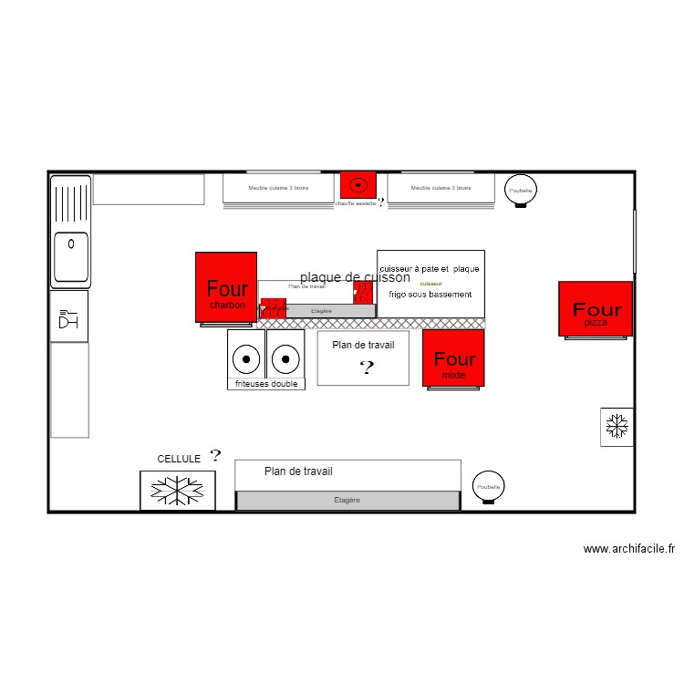 cuisine sete . Plan de 0 pièce et 0 m2