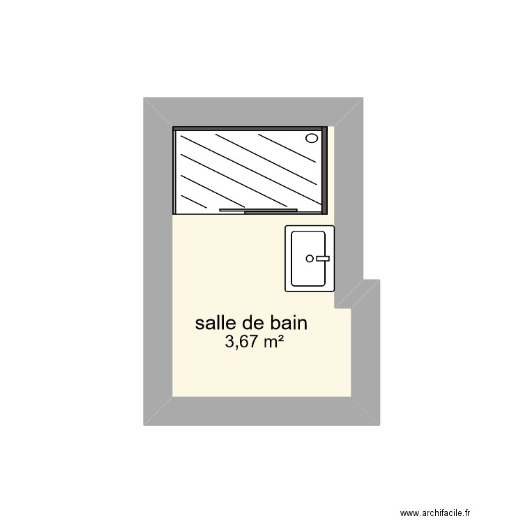 salle d e bain . Plan de 0 pièce et 0 m2