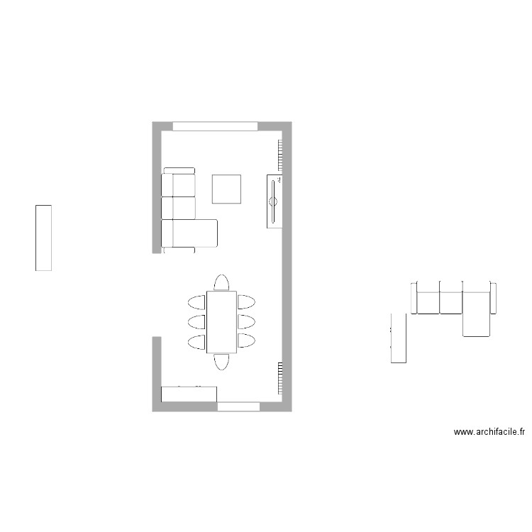 Aménagement Salon 2. Plan de 0 pièce et 0 m2