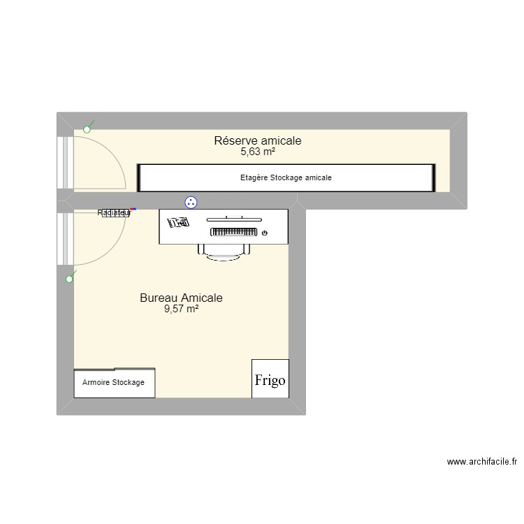 Projet Amicale Avant. Plan de 0 pièce et 0 m2