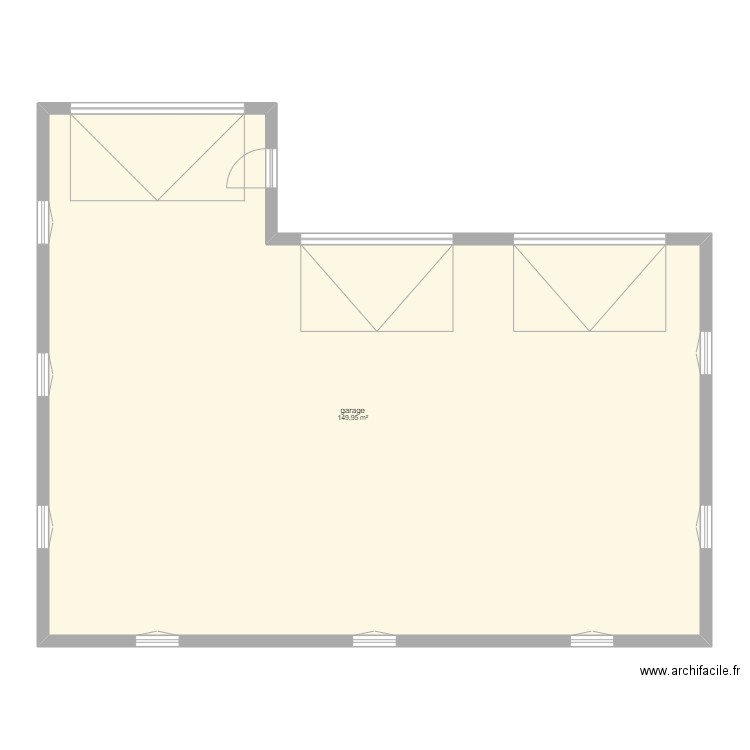 garage. Plan de 0 pièce et 0 m2