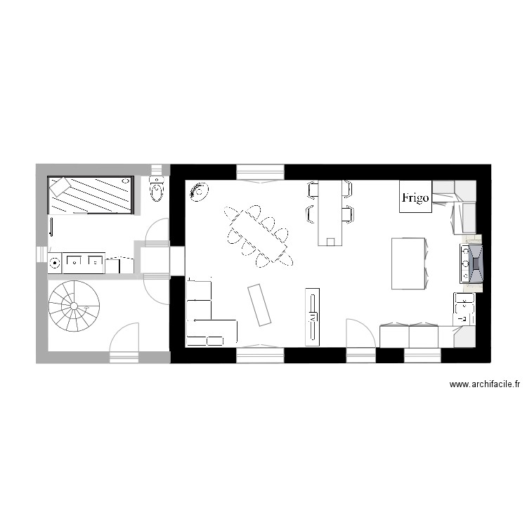 maison André. Plan de 0 pièce et 0 m2