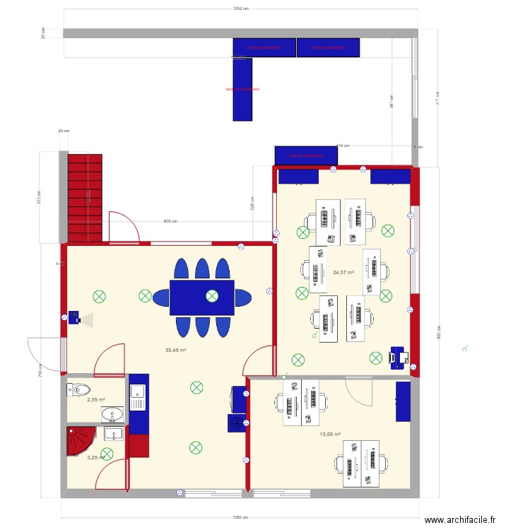 PLAN BUREAU OLIVIER 2. Plan de 0 pièce et 0 m2