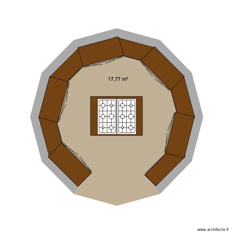 cuisne NO CAMP. Plan de 0 pièce et 0 m2