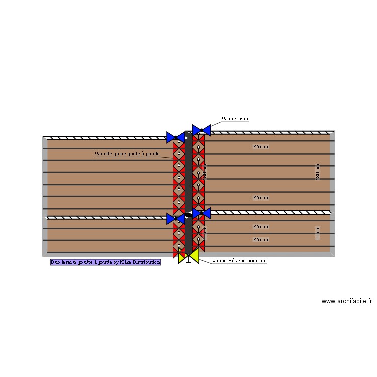 VAnne laser et goutte a goute. Plan de 0 pièce et 0 m2