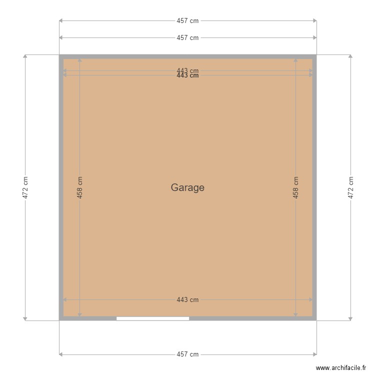 la double. Plan de 0 pièce et 0 m2