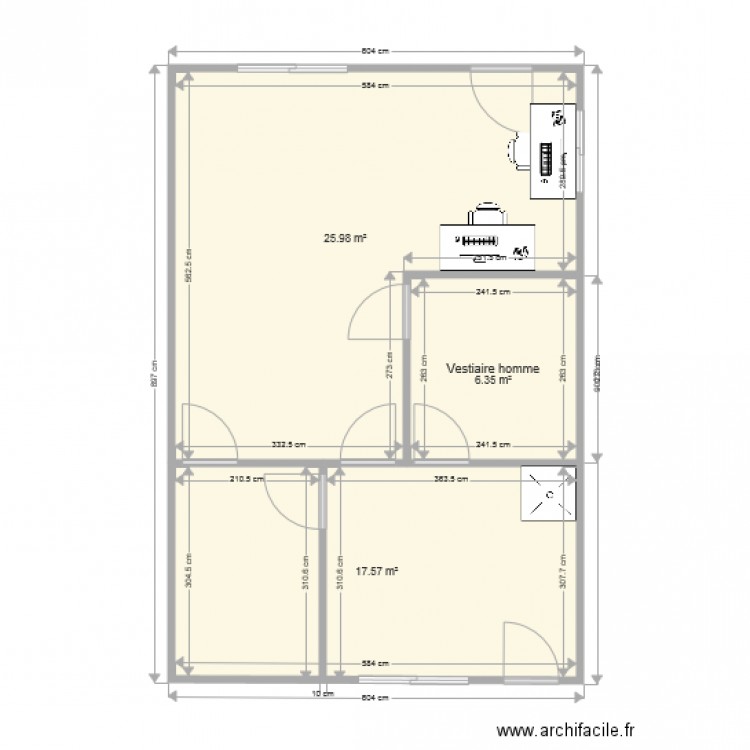 algeco rez de chaussee. Plan de 0 pièce et 0 m2