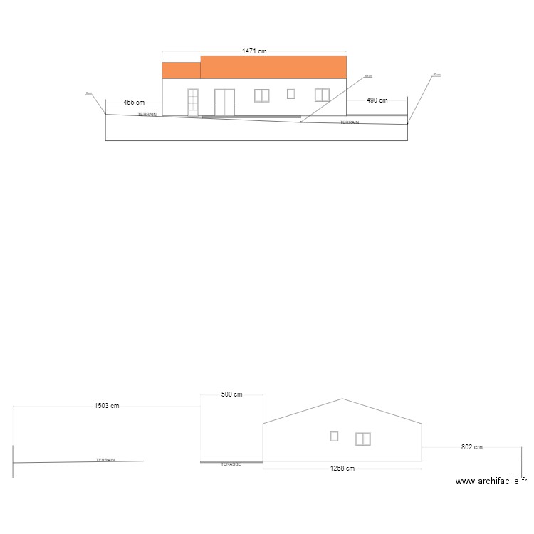 PLANS DE COUPE AVANT HIERSAC. Plan de 0 pièce et 0 m2