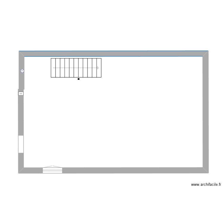 projet cuisine. Plan de 1 pièce et 2 m2