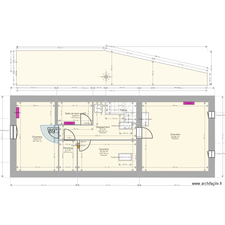 ML24010581 REDIVO-CAMPANARI Plans. Plan de 16 pièces et 215 m2