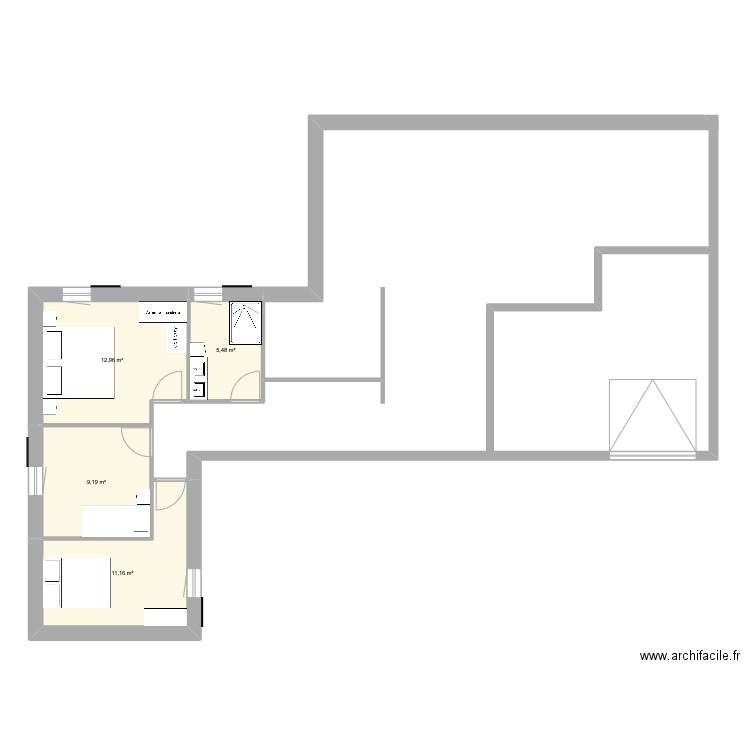 Maison Ars. Plan de 4 pièces et 39 m2