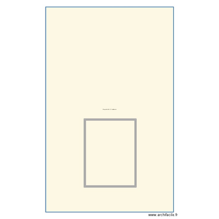 C.VUILLEMIN EXT. Plan de 2 pièces et 615 m2