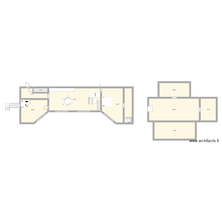 maison. Plan de 9 pièces et 197 m2