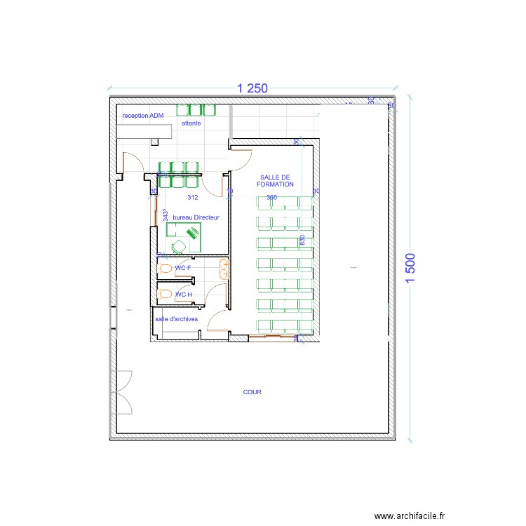 Plan Bur Songon - ext. Plan de 2 pièces et 291 m2