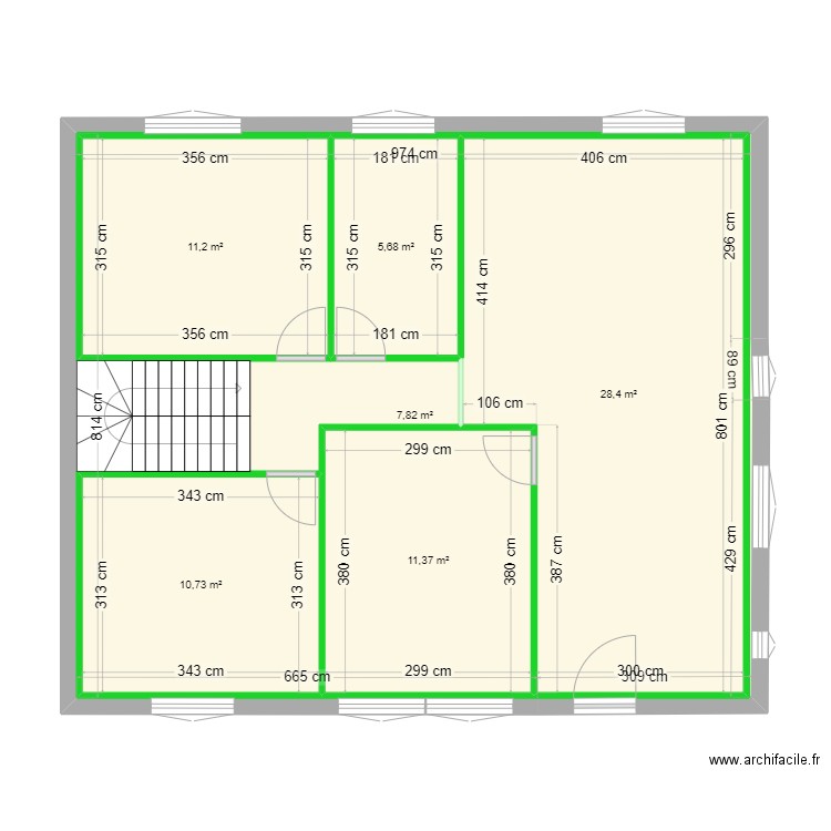 capture Mariem. Plan de 6 pièces et 147 m2