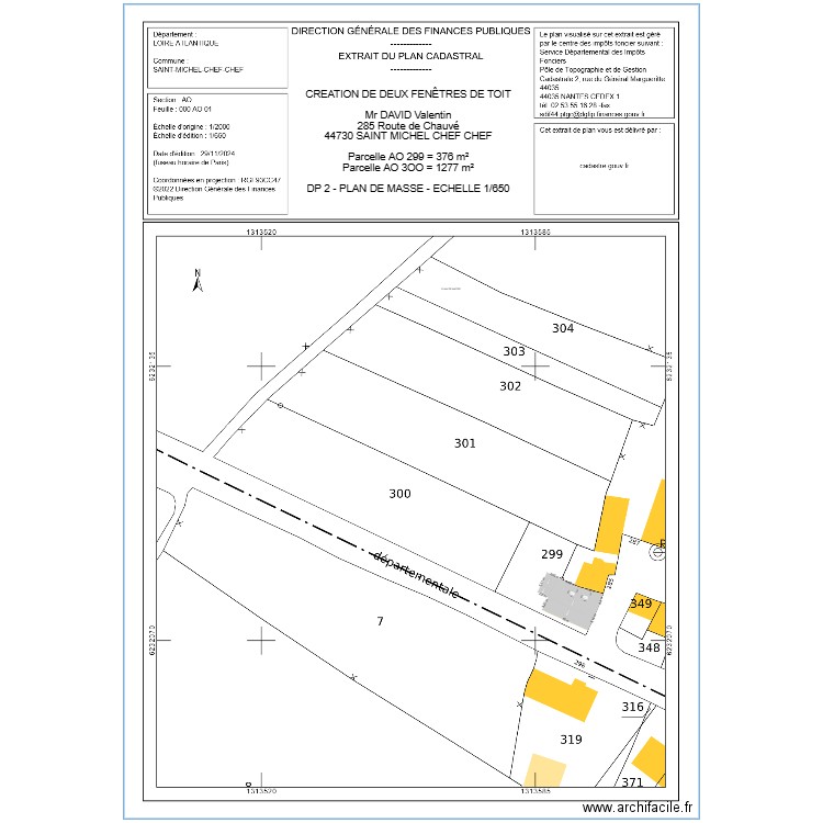 DP 2. Plan de 0 pièce et 0 m2