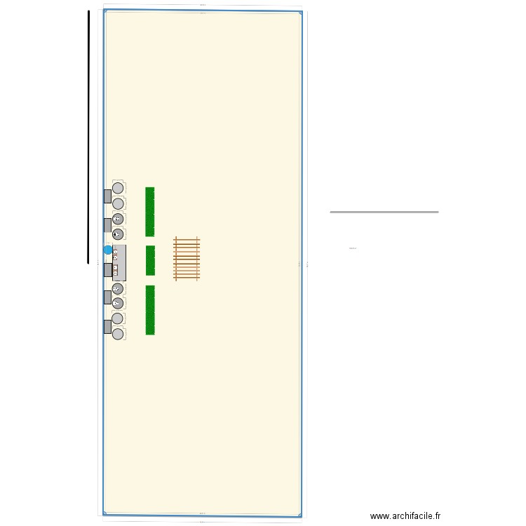 Mai rut camping. Plan de 1 pièce et 1235 m2