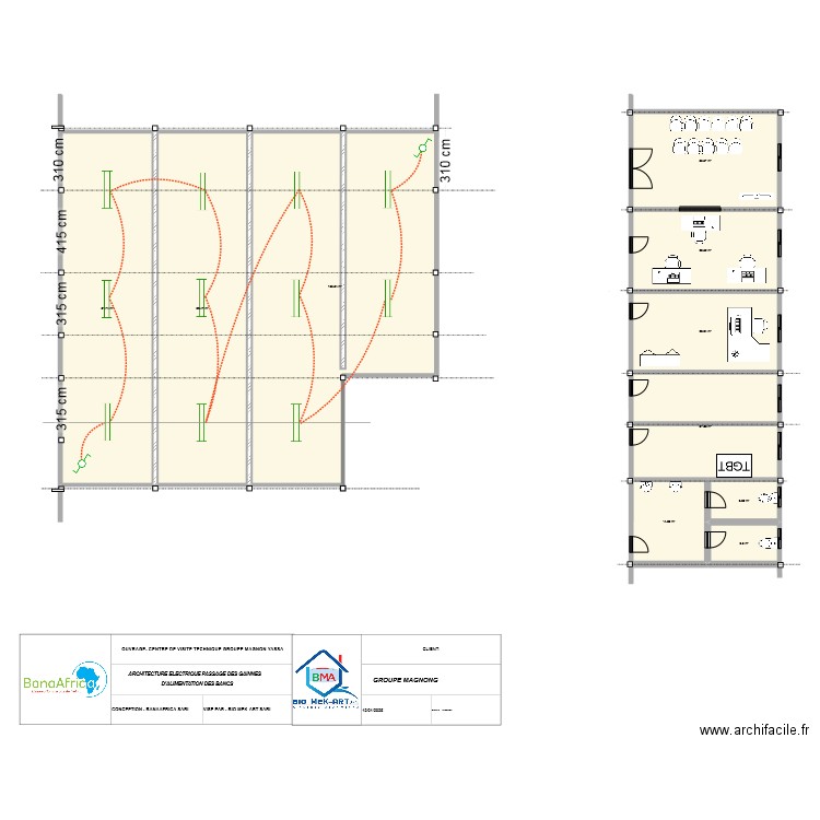 PLAN NEW LUMINAIRE. Plan de 10 pièces et 458 m2