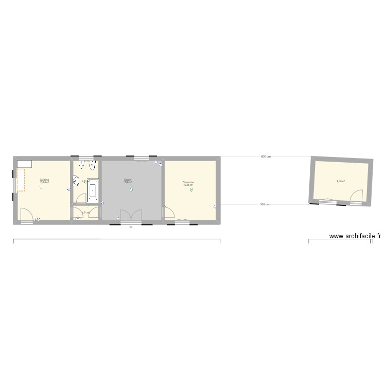 Maison Vimeiro état à l'achat. Plan de 6 pièces et 59 m2