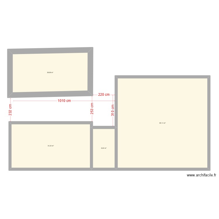 JLB-Firmi 4. Plan de 4 pièces et 152 m2