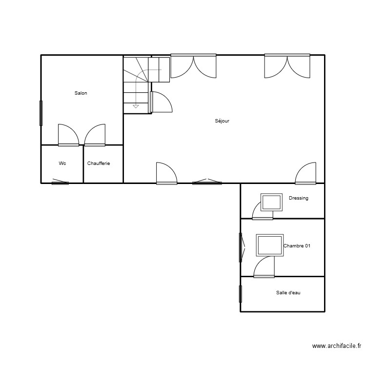 7 CLOS DE LA JUINIERE. Plan de 16 pièces et 66 m2