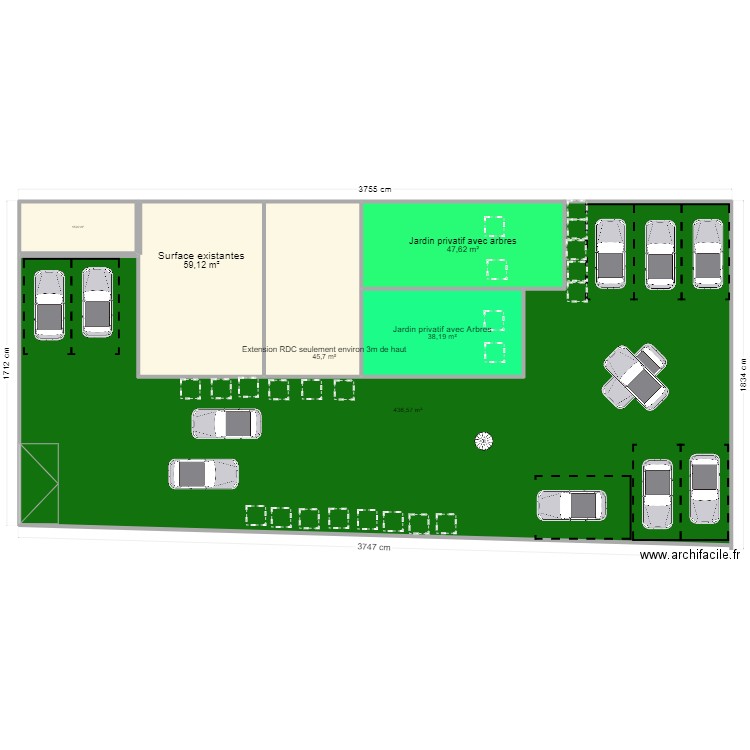 Exterieur Bessancourt. Plan de 6 pièces et 643 m2