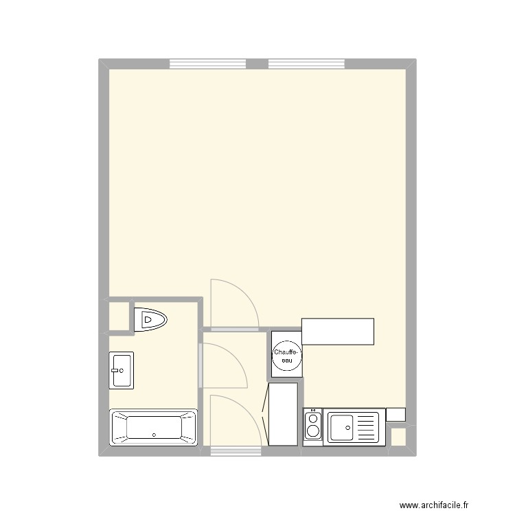 Anne. Plan de 5 pièces et 27 m2